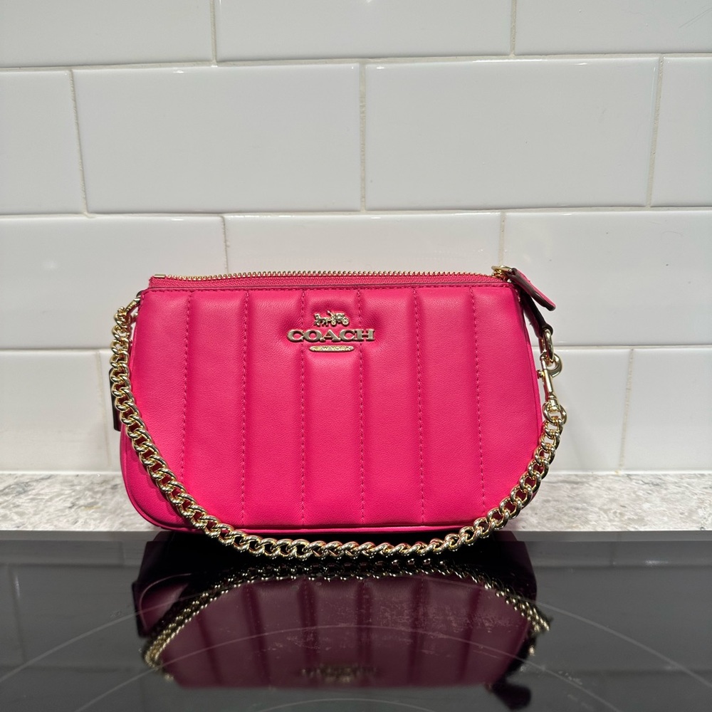 Coach quilted hand bag